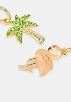 Coach TROPICAL MISMATCH EARRINGS - Earrings - Gold/multicolor -Coach Shop c4175f309d2a4af98e1b97161ac8bade