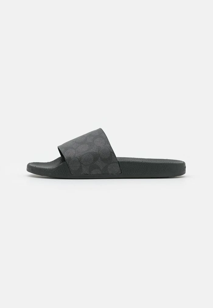Coach UDELE COATED SLIDE - Mules - Charcoal/black 2 Coach UDELE COATED SLIDE - Mules - Charcoal/black - Image 2