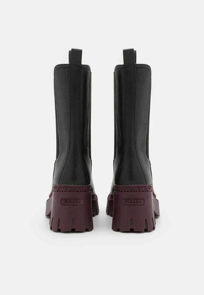 Coach ALEXA BOOTIE - Platform Boots - Black/deep Berry 3 Coach ALEXA BOOTIE - Platform Boots - Black/deep Berry - Image 3