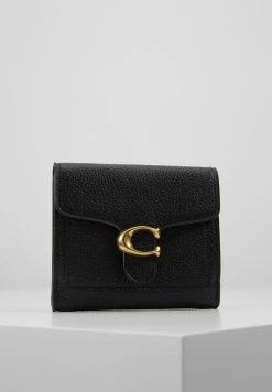 Coach POLISHED PEBBLE TABBY SMALL WALLET - Wallet - Black