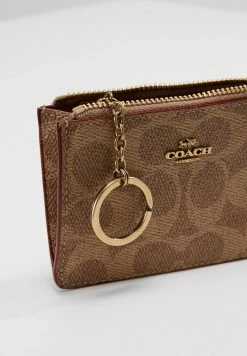 Coach MINI SKINNY COLORBLOCK COATED SIGNATURE - Wallet - Tan Rust -Coach Shop cfaff6dbd5564cc386d9fdf63ef298ca