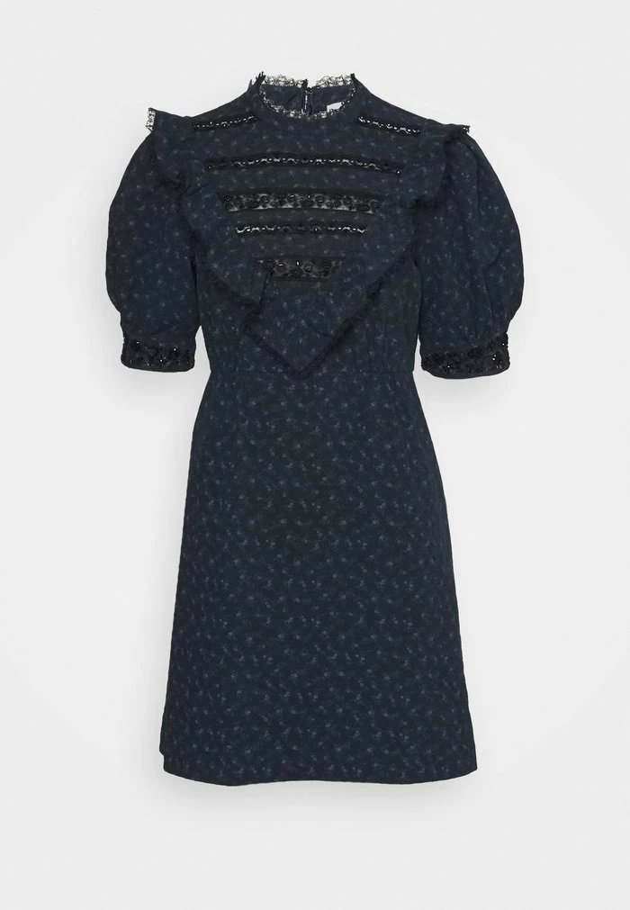 Coach SHORT PARTY DRESS - Cocktail Dress / Party Dress - Black/dark Blue 1 Coach SHORT PARTY DRESS - Cocktail Dress / Party Dress - Black/dark Blue