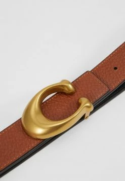 Coach SCULPTED REVERSIBLE BELT - Belt - Black/saddle 9 Coach SCULPTED REVERSIBLE BELT - Belt - Black/saddle -Coach Shop d0ffa7609ce34dc6ad8b5bcf92b2e712