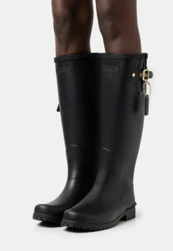 Coach RILEY RAIN BOOT - Wellies - Black