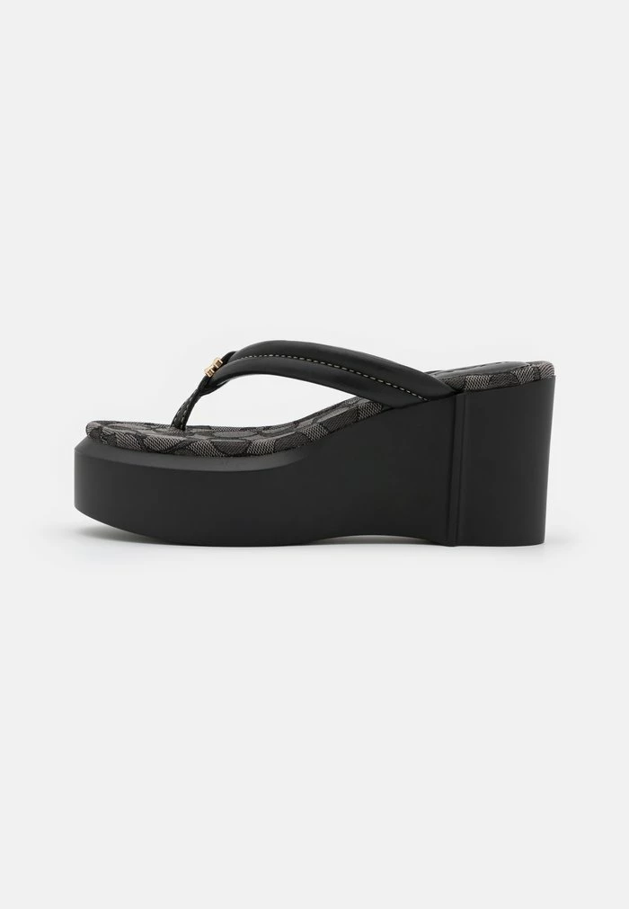 Coach FRANKI - T-bar Sandals - Black 1 Coach FRANKI - T-bar Sandals - Black