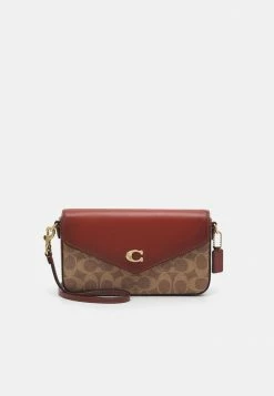 Coach SIGNATURE CROSSBODY - Across Body Bag - Tan/rust