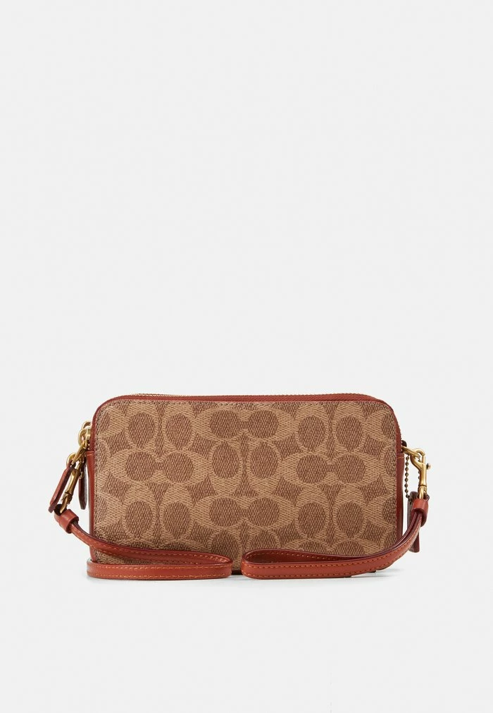 Coach COLORBLOCK COATED SIGNATURE KIRA CROSSBODY - Across Body Bag - Tan Rust 2 Coach COLORBLOCK COATED SIGNATURE KIRA CROSSBODY - Across Body Bag - Tan Rust - Image 2