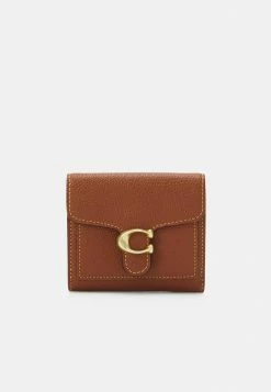 Coach POLISHED PEBBLE TABBY SMALL WALLET - Wallet - Saddle