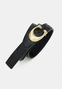 Coach SCULPTED EMBOSSED BELT - Belt - Black 5 Coach SCULPTED EMBOSSED BELT - Belt - Black -Coach Shop e33db507ab75460aa2af5e3d220009da