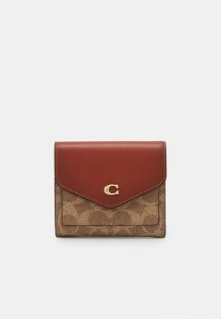 Coach COLORBLOCK SIGNATURE SMALL WALLET - Wallet - Tan Rust