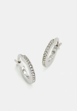 Coach PAVE HUGGIE EARRINGS - Earrings - Silver-coloured -Coach Shop e3a810658402475aa5e68b8008a4db82