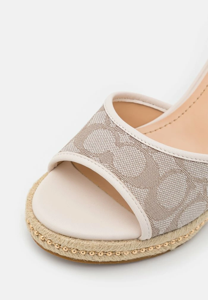 Coach PAGE WEDGE - Platform Sandals - Stone/chalk 7 Coach PAGE WEDGE - Platform Sandals - Stone/chalk - Image 7