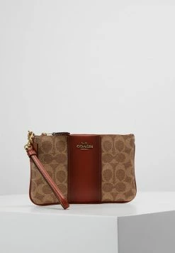 Coach COATED SMALL WRISTLET - Wallet - Tan Rust
