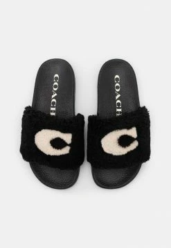 Coach ULLA SLIDE - Mules - Black -Coach Shop e629320da7b64abcae02aac490c609b6