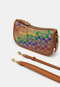 Coach PRIDE COATED SIGNATURE SWINGER - Handbag - Tan Hazelnut/multi 10 Coach PRIDE COATED SIGNATURE SWINGER - Handbag - Tan Hazelnut/multi -Coach Shop e68e18f2af20488e921030e086ecc68d