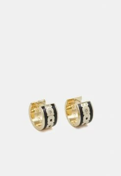 Coach HOOP EARRINGS - Earrings - Gold-coloured/black -Coach Shop e9f61af9fcb9447e9cd2c273b6e892fa