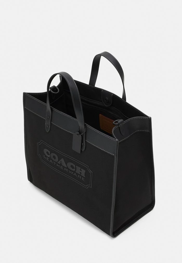 Coach FIELD TOTE WITH BADGE UNISEX - Tote Bag - Black 3 Coach FIELD TOTE WITH BADGE UNISEX - Tote Bag - Black - Image 3