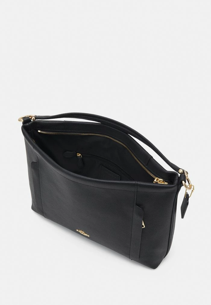 Coach POLISHED PEBBLED SCOUT HOBO - Handbag - Black 3 Coach POLISHED PEBBLED SCOUT HOBO - Handbag - Black - Image 3