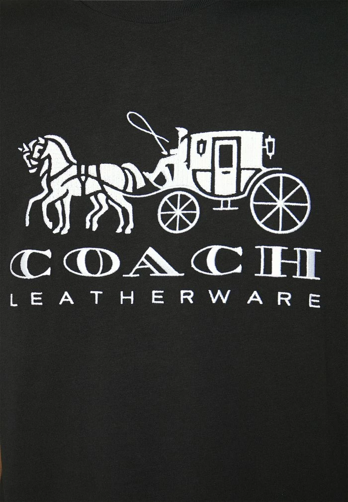 Coach EVERGREEN HORSE AND CARRIAGE - Print T-shirt - Black 6 Coach EVERGREEN HORSE AND CARRIAGE - Print T-shirt - Black - Image 6