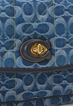 Coach WASHED SIGNATURE QUILTED PILLOW MADISON SHOULDER - Across Body Bag - Indigo Midnight Navy -Coach Shop f4865992180c4c04ad639a9316bd87c0