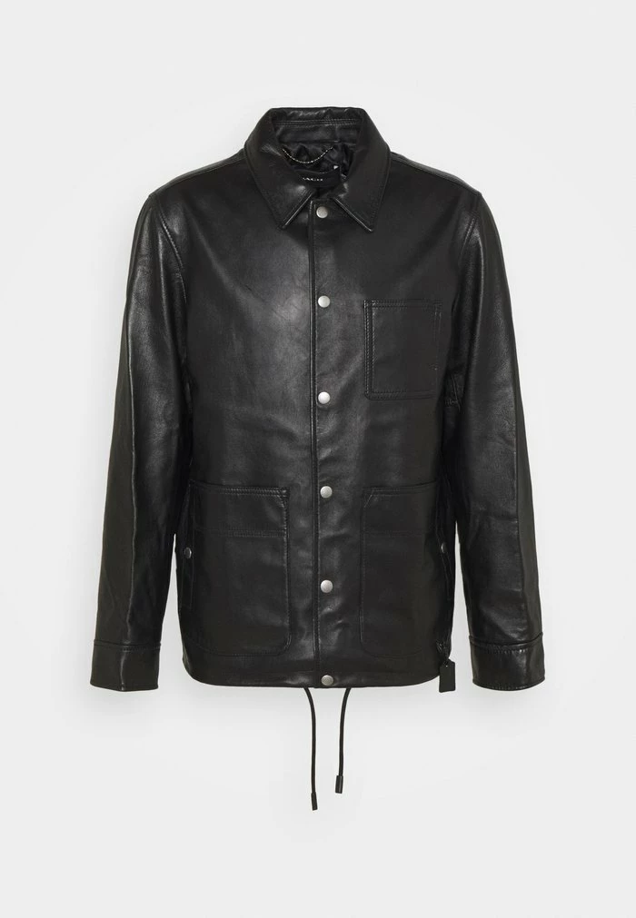 Coach POCKET JACKET - Leather Jacket - Black 1 Coach POCKET JACKET - Leather Jacket - Black